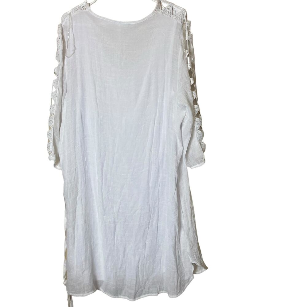 New York & Company‎ Beach Swim Cover White Size XXL